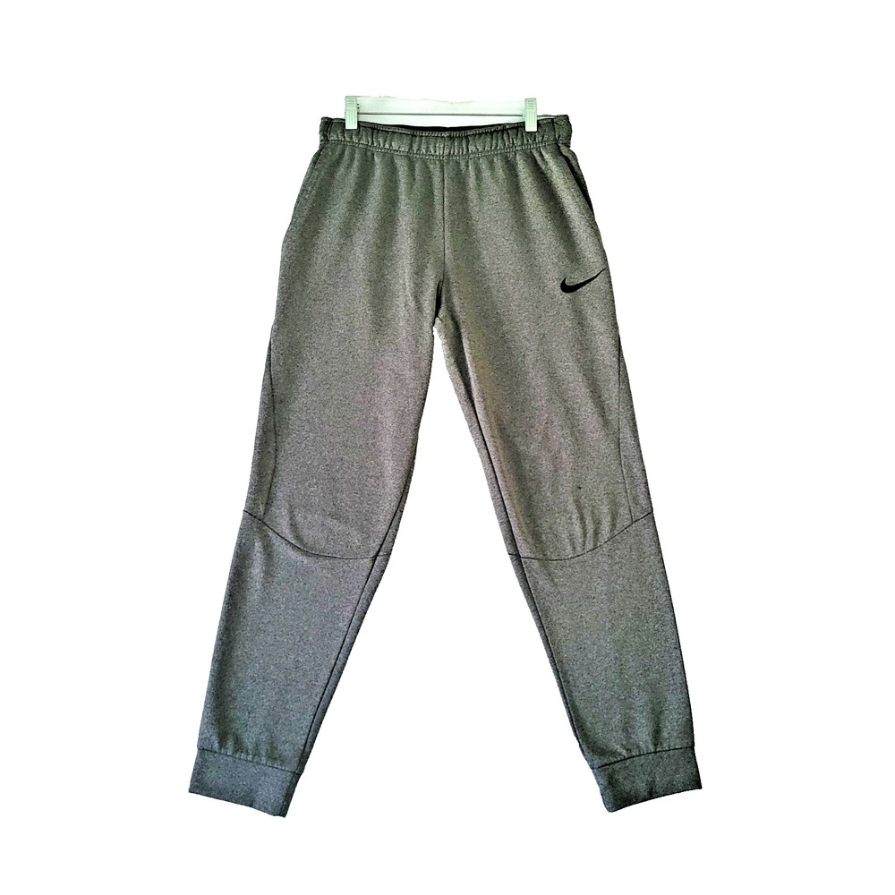 Nike Therma-FIT Tapered Joggers Mens Small Heather Grey Fleece 800193-071